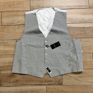 Mens Lauren Ralph Lauren NWT Blue Seersucker Hitchcock Suit Vest - 3XL